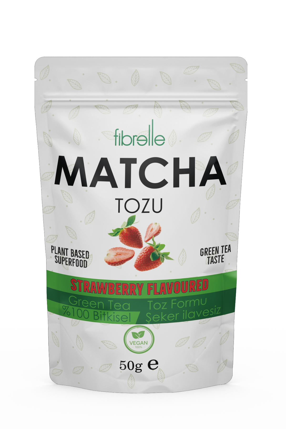 Fibrelle Matcha Çilek Aromalı 50g