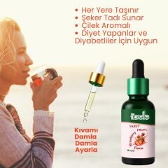 Fibrelle Çilek Aromalı Sıvı Tatlandırıcı - 30ml