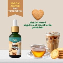 Fibrelle Bisküvi Aromalı Sıvı Tatlandırıcı - 30ml