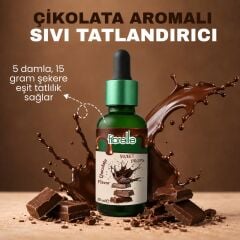 Fibrelle Çikolata Aromalı Sıvı Tatlandırıcı - 30ml
