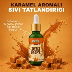 Fibrelle Karamel Aromalı Sıvı Tatlandırıcı - 30ml
