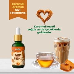 Fibrelle Karamel Aromalı Sıvı Tatlandırıcı - 30ml