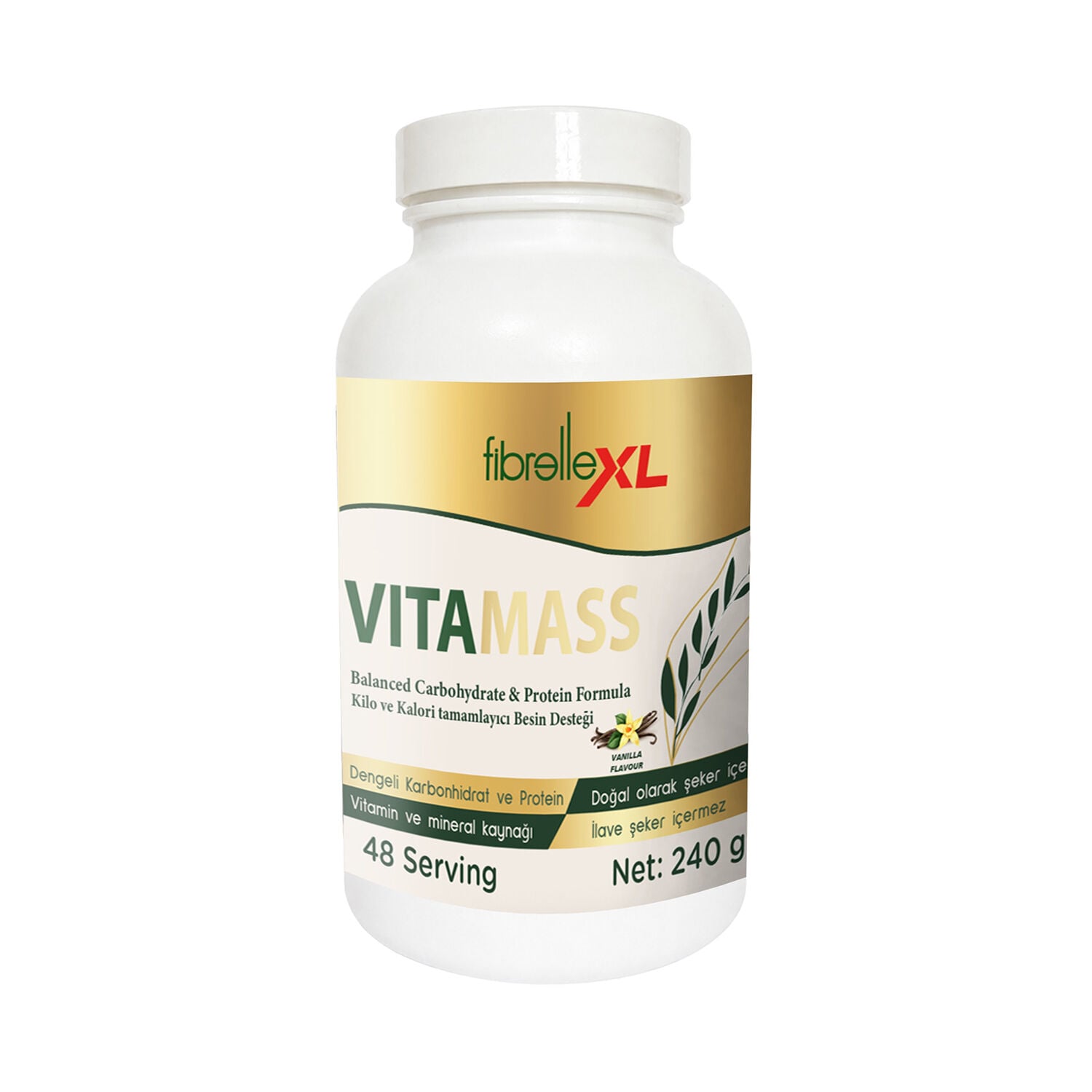 Fibrelle VitaMass Kilo ve Kalori Tamamlayıcı Besin Desteği 240 g