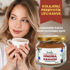 Fibrelle Kolajenli ve Prebiyotik Lifli Hindiba Kahvesi 150 g Kavanoz